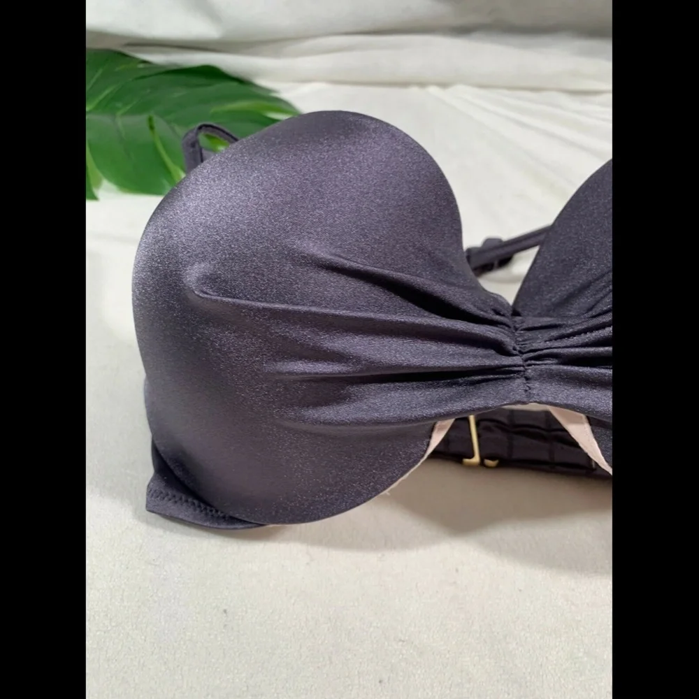 NWT Shade & Shore Dream Lightly Lined Halter Bikini Top [ SZ‎ 34DD ]